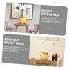 HONITANO Ceramic Piggy Bank Cute Pig-Shaped Money Box for Home