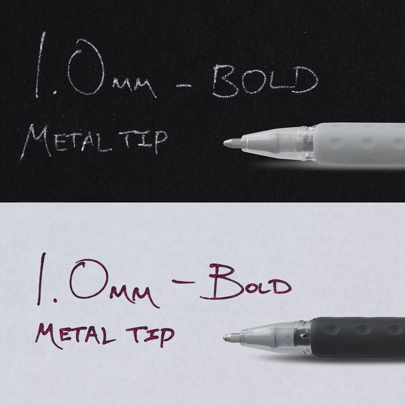 Pentel Arts Sparkle Pop Metallic Gel Pen, 1.0mm Bold Line,