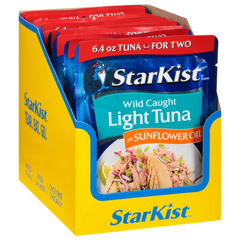 StarKist Chunk Light Tuna in Sunflower Oil, 6.4 oz Pouch