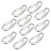 10pcs 50mm Heavy Duty Snap Rope Hook Stainless Steel Spring