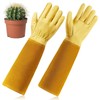 Long Thorn Proof Gardening Gloves for Women - 42mm Leather