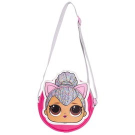 L.O.L Surprise! LOL Dolls Handbag for Girls | Glitter Crossbody Bag | Fashion Shoulder Handbag | Kitty Queen | Stage Centre (Kitty Queen)