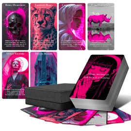 ZZBUY Pink Oracle Cards for Self-Care & Personal Growth: 54 Oracle Cards Deck with Healing Affirmations for Women's Emotional Wellness, Relationship Balance & Inner Strength