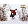 Snowboarding Birthday Card