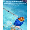 Pool Pole Telescopic 20FT Heavy Duty Upgraded Aluminum, 20 Ft
