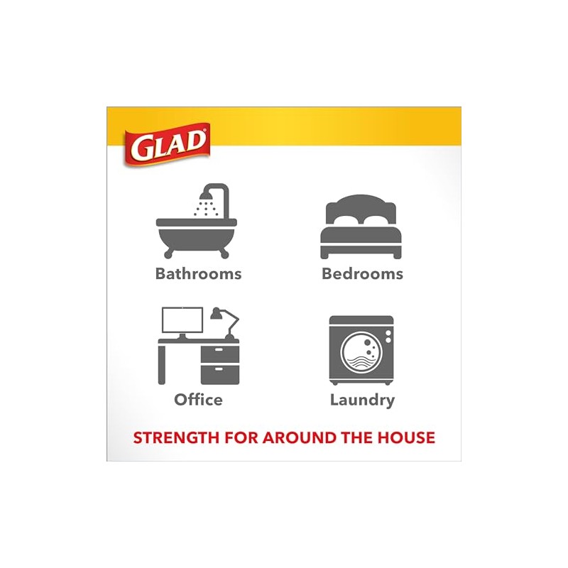 Glad OdorShield Small Drawstring Trash Bags - Febreze Beachside Breeze