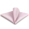 S&W SHLAX&WING Solid Pink Men's Pocket Square Wedding Handkerchief