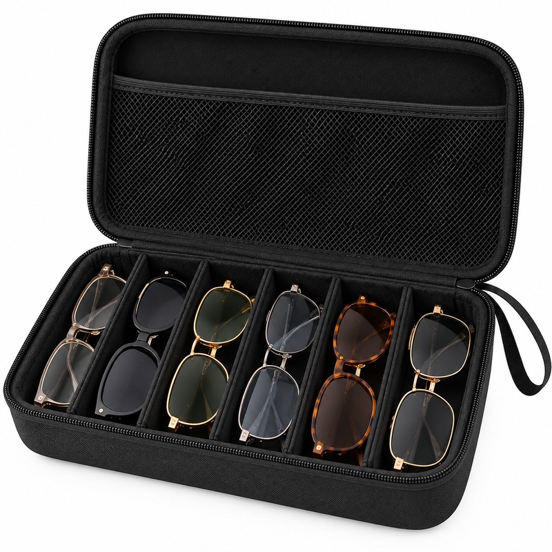 Eyeglass Storage Organizer for Multiple Pairs – 6 or 7