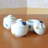 Chawan Mushi Dish, Set of 3, Dinnerware Set, Arita Ware,