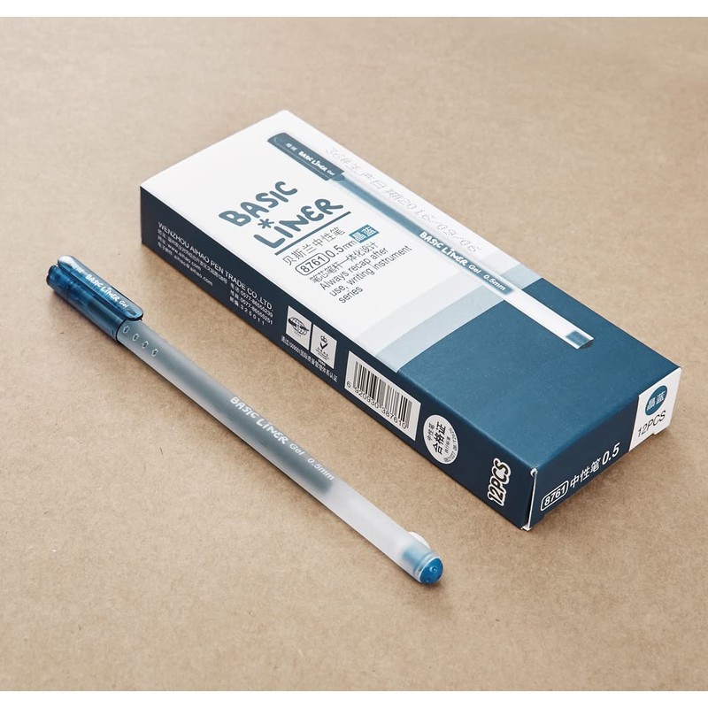 czxwyst 8761 Basic Liner Gel Ink Pens 0.5mm Fine Point