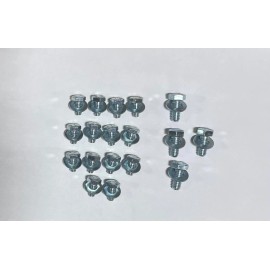 NEW DEALS SBC OIL PAN BOLTS HEX ZINC STEEL KIT SMALL BLOCK CHEVY 283 327 350 383 400