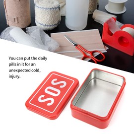 SPYMINNPOO Survival Kit Container, Stainless Steel Outdoor Emergency Equipment Box SOS Lifesaving Stainless Steel Toolbox Self Service Box