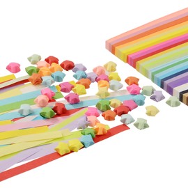 2700 Sheets Origami Star Paper Strips for DIY Hand Art Crafts, Unleash Creativity in 27 Double Side Stunning Colors (2700)