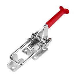 POWERTEC 20306 Heavy Duty Adjustable Latch-Action U Bolt Toggle Clamps 40341 - 2000 lbs Holding Capacity, 1PK , Red