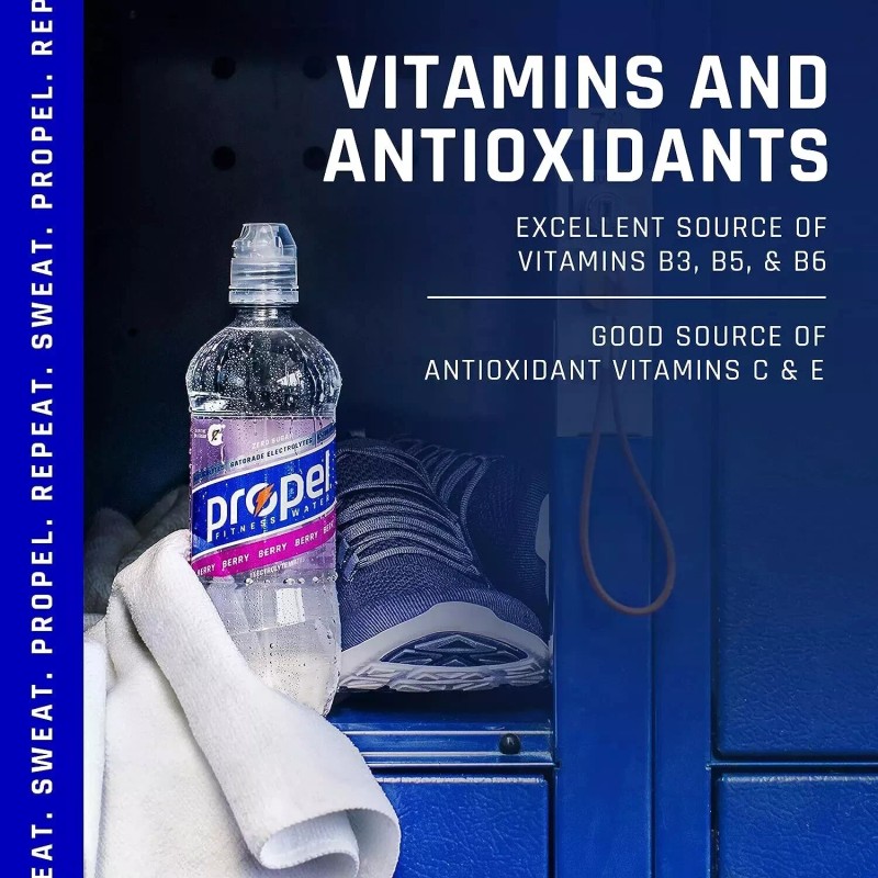 Not Supplied Propel, Lemon, Zero Calorie Sports Drinking Water with