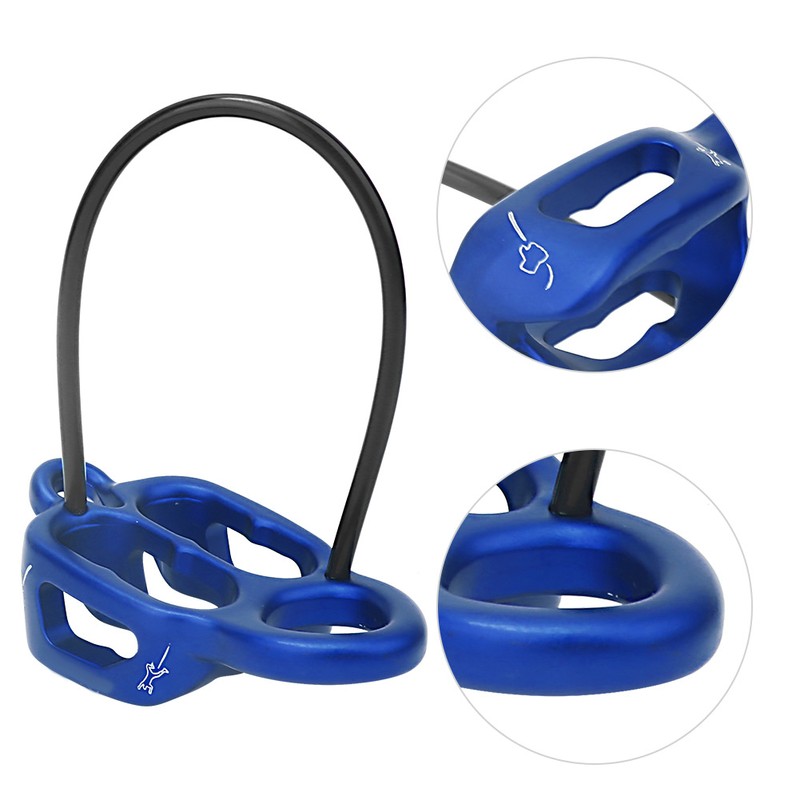 Outdoor Rappel ATC Guide Belaying Device Descender for Rock Climbing