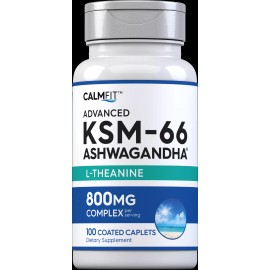 Piping Rock KSM-66 Ashwagandha Root Extract | 800mg | 100 Caplets | by Piping Rock