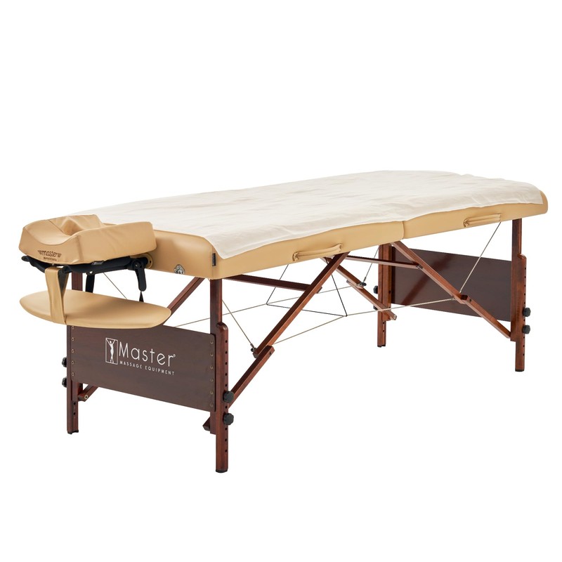 Master Massage Disposable Exam Table Covers, White (Flat - 100