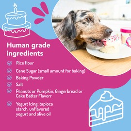 Cuppy Cake Microwave Dog Birthday Cake in a Cup - Ready in 2 Min, Just Add Water and Microwave, All Natural, Pupfetti Sprinkles, Made in USA (Woman Owned)