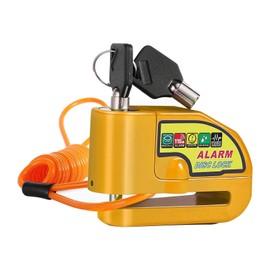 zalati Alarm Disc Brake Lock 110dB Waterproof with 1m Reminder Cable and Carry Bag for Anti-Theft Security Motorcycle Bike Motorbike Scooter