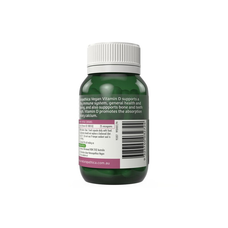 Naturopathica Vegan Vitamin D 60 Capsules