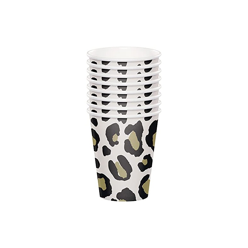 Creative Converting Leopard Paper Cups, 8 ct
