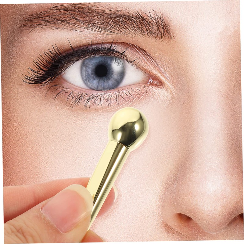 Minkissy 2sets Manual Eye Massager Replaceable Roller Ball Eye Cream