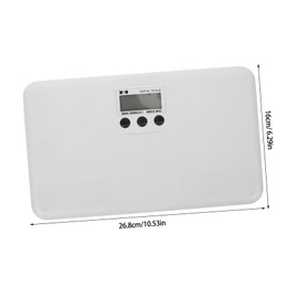 Kisangel Electronic Pet Scale Digital Display Weight Scale for Dogs Cats LCD Screen Ultra-Thin Flat Design Easy Storage