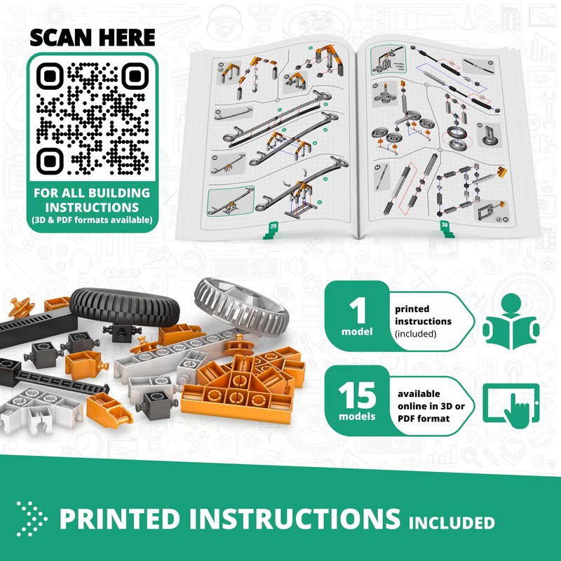 Engino STEM Toys, Mechanics: Levers, Linkages & Structures, Engineering Kits