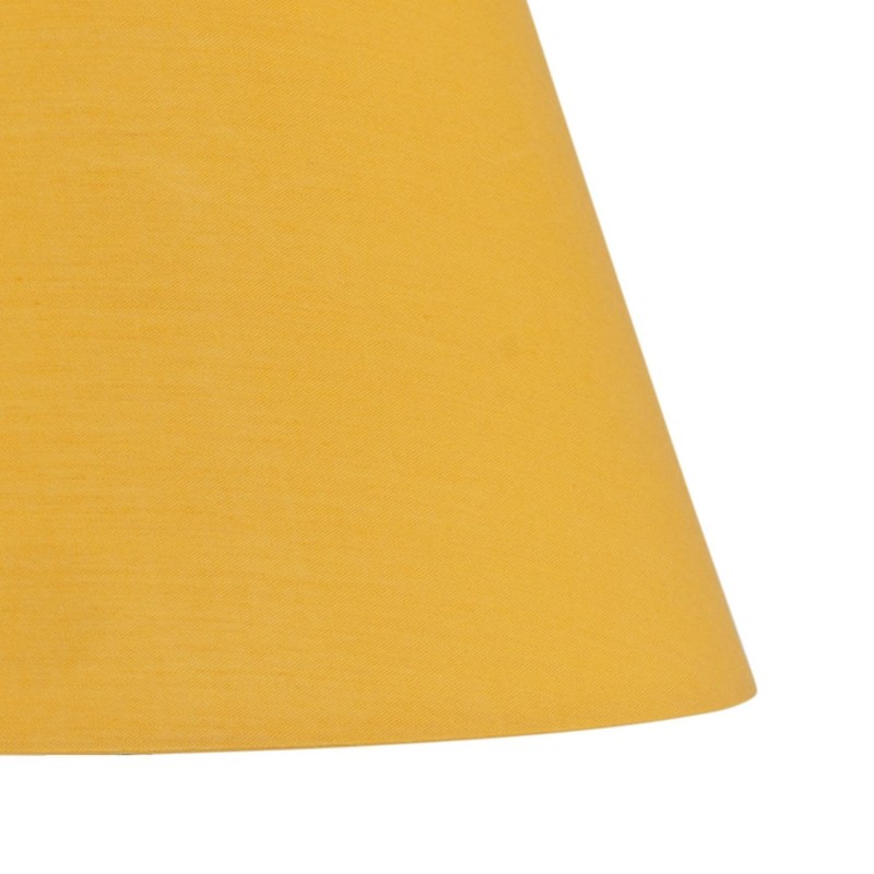 Set of 2 Ochre Fabric Table Lamp Shades, Lampshade for