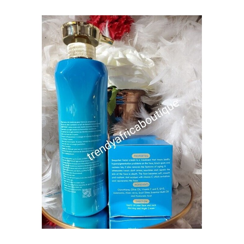 Luxe 2pcs. Snapchat Diamant blue Body lotion 500ml & Whitening