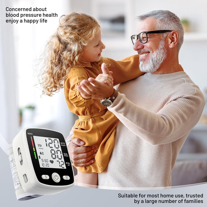 Blood Pressure Monitor Digital Wrist BP Machine Automatic BP Cuff