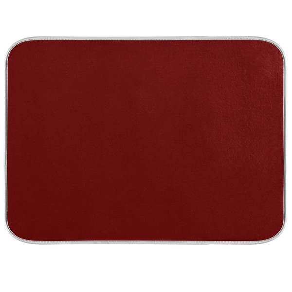 Burgundy Wine Red Dish Drying Mat for Kitchen Counter 18