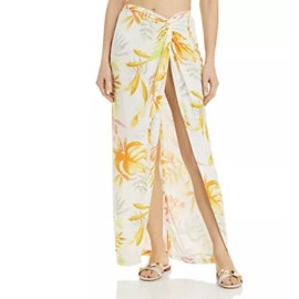 L*Space Women's $114 Mia Cover Up Swim Sarong Floral Size M
