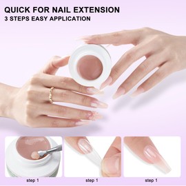 Love easy Non-Sticky Hand 4 Colors Large Capacity Clear Hard Gel for Nails,3D Sculpting Gel Carving Gel Home DIY