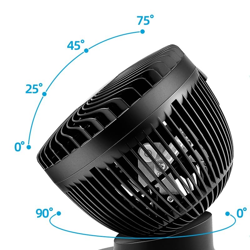 Generic Omnibreeze 6 inch Air Circulator Fan, Black, FC15-23TR