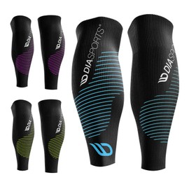 Diasports Calf Bandage Sleevers | Calf Sleeves for Marathon and Triathlon | 100% Compression for Optimal Calf Compression Stockings, s