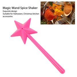 Salero y Pimentero, Plástico ABS Divertido Salero y Pimentero Varitas Mágicas Varita de Hada Fácil de Limpiar Salero y Pimentero para Sal Marina, Comino, Sésamo (Solo agujero)