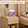 2 Pcs Black Gold Marble Tissue Box Cover Leather Tissue