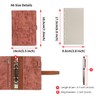 Wonderpool A6 Leather Ring Binder Diary Notebook Organiser Folder -