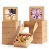 JCXGRVC 5x5x2 Inch Truffle Boxes Pastry Gift Boxes Bakery Boxes