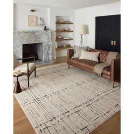 Loloi II Darby Collection DAR-06 Sand/Dk. Grey 2'-7" x 8'-0" Runner Rug