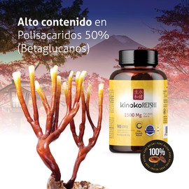 Reishi 1500mg 90 Capsules with 50% Betaglycan Polysaccharides, Ganoderma Lucidum, Vegan, Non GMO