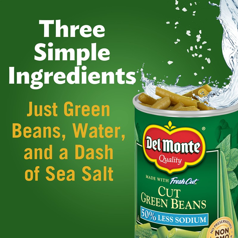 Del Monte Cut Green Beans - 12/14.5 oz. cans