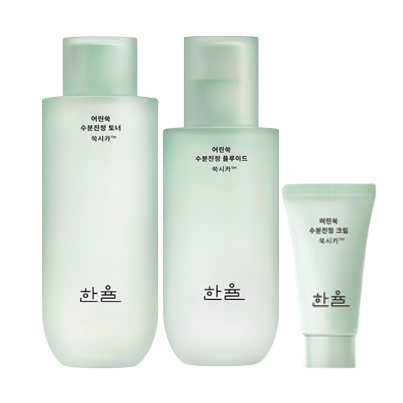 Hanyul Artemisia Moisture Soothing Basic Set Hypoallergenic Toner Fluid /