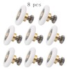 Tucireat Shower Cubicle Rollers, Pack of 8, Shower Door Rollers,