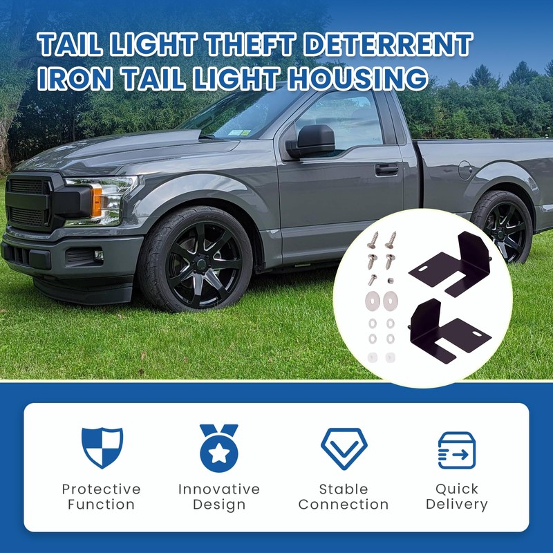 Ciuouient Tail Light Theft Deterrent, Iron Tail Light Housing Replace