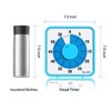Secura Home 60-Minute Visual Timer, 7.5 Inch Oversize Countdown Timer