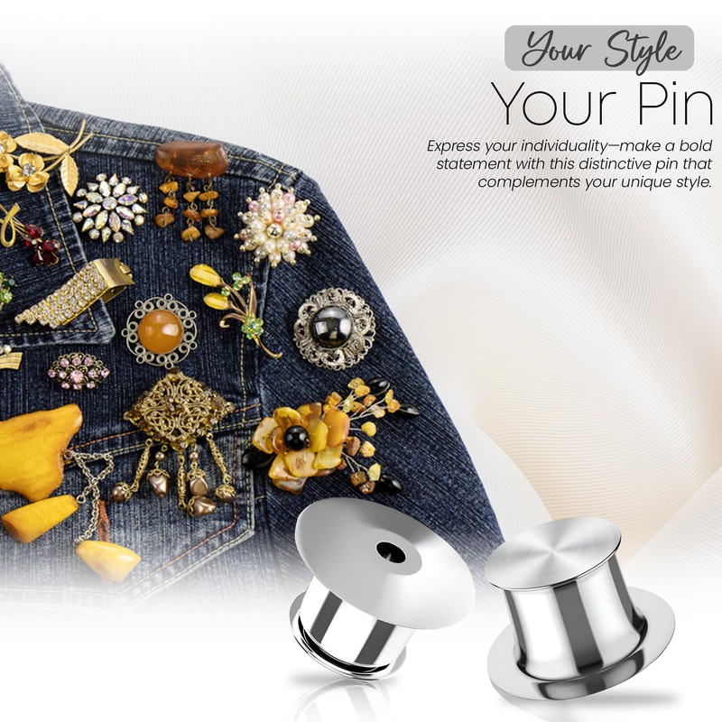 25*Pieces Metal Clasp and Fasteners Metal pin Backs pin Backs