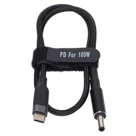 Laptop Power Cord 100W PD Fast Charging USB C to DC Plug Stable Wearproof Laptop Power Supply Cable for Home Office1.5m